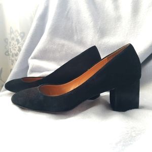 J. Crew Boynton black suede pump